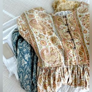 Magnolia Pearl empire style paisley tonal blouse, color: Ojai **out of stock**